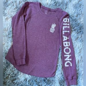 EUC Billabong Long Sleeve Thermal Shirt/ Medium